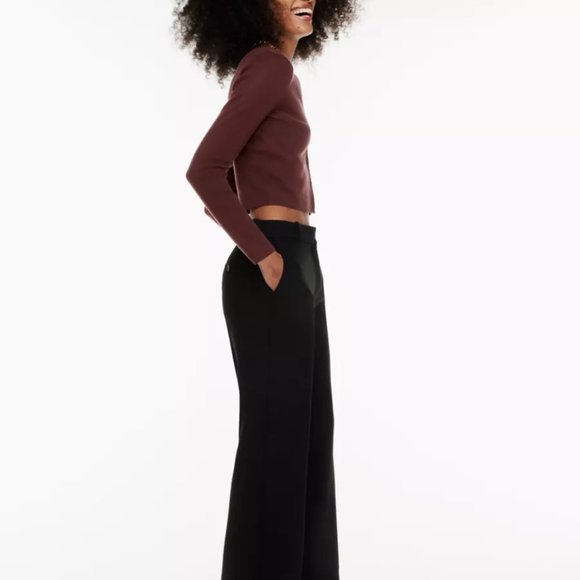 Aritzia Babaton Georgia Cardigan Dark Cocoa Size M - Picture 4 of 8